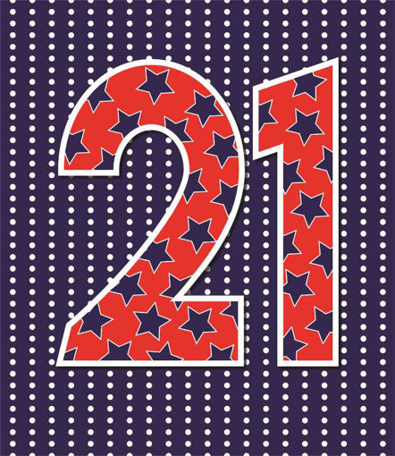 Picture of HAPPY 21ST BIRTHDAY CARD